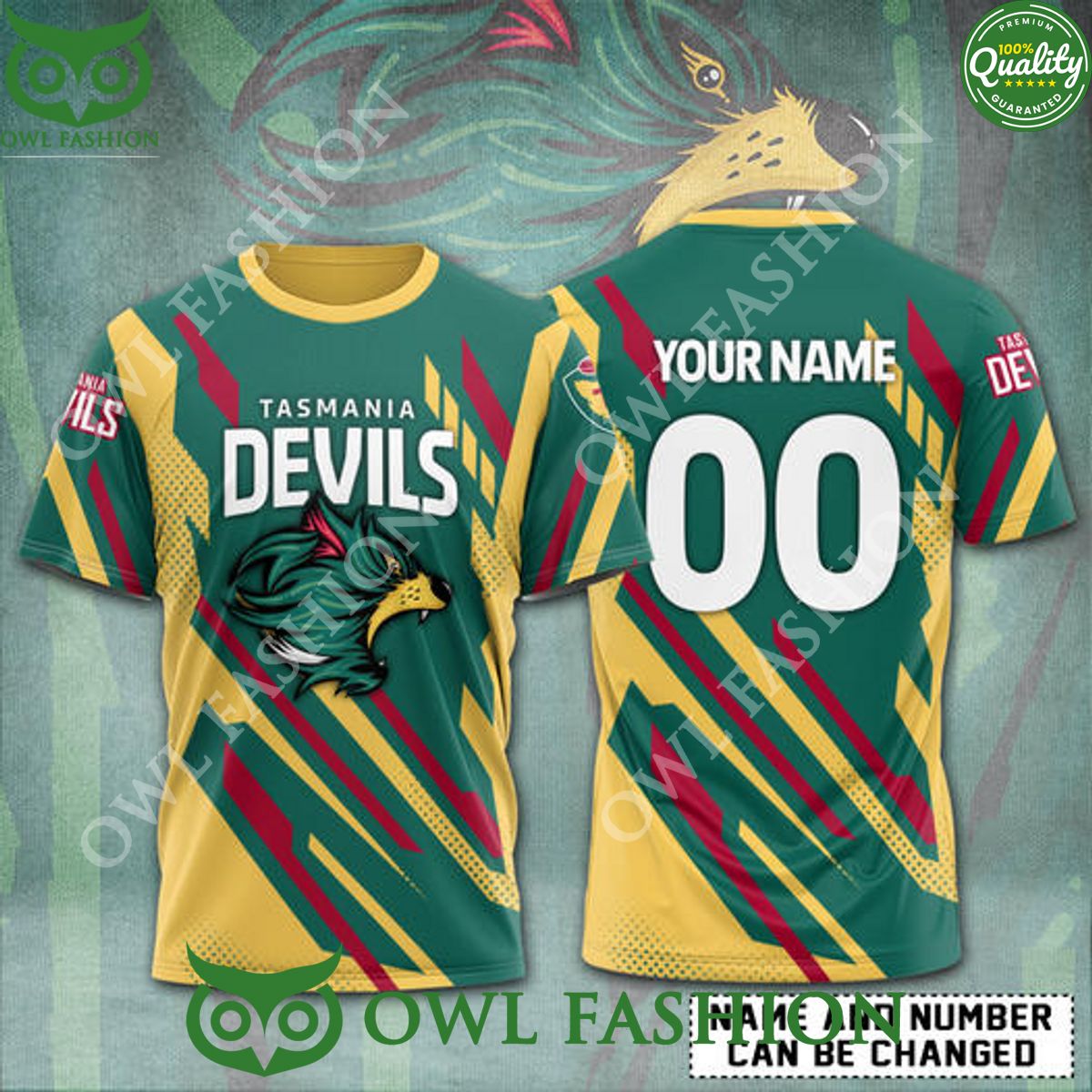 Personalized Tasmania Devils FC Australian Football team AFL 3d t shirt