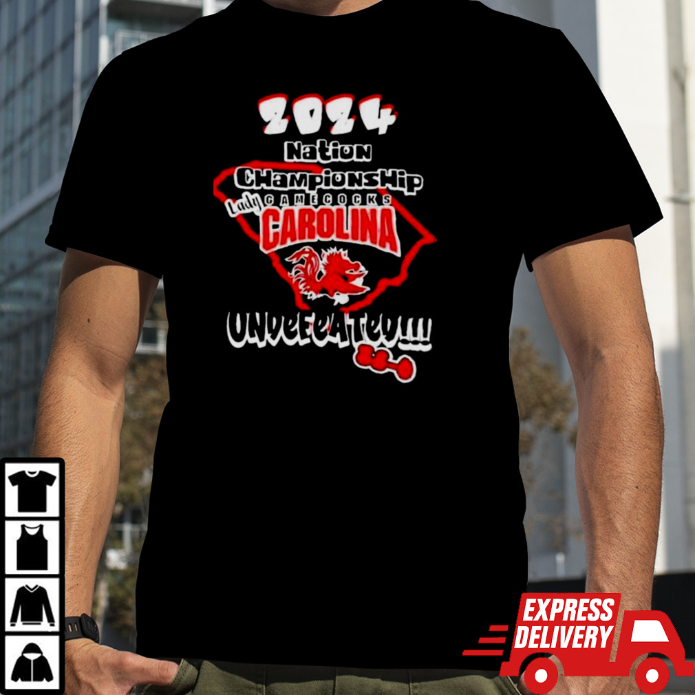 2024 National Championship Lady South Carolina Gamecocks Undefeated 38-0 Shirt