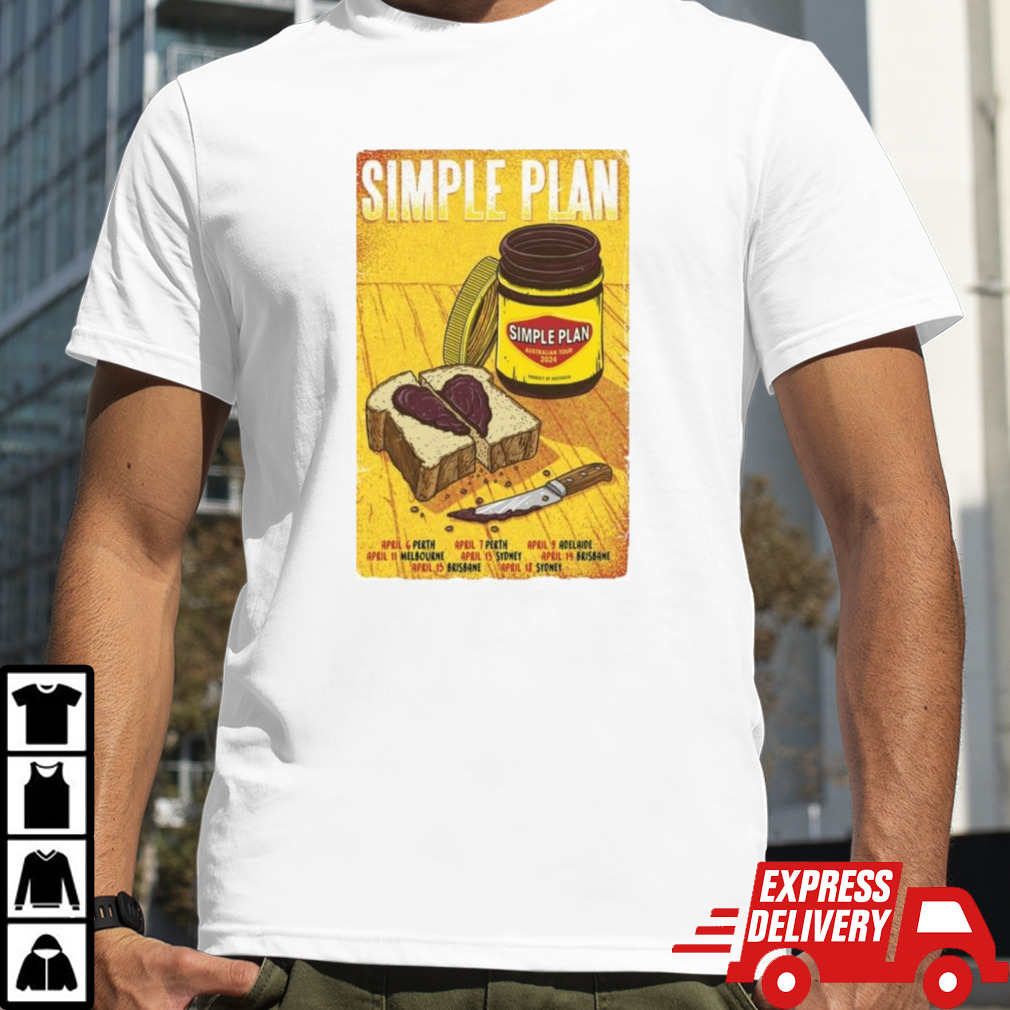 Simple Plan Australian Tour 2024 Shirt