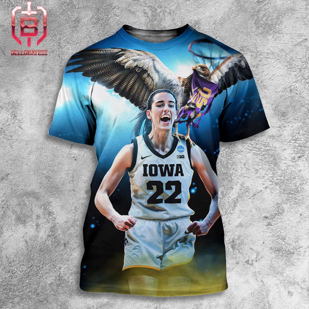 Caitlin Clark With 41 Pts And The Iowa Hawkeyes Beat Elsu And Fly Into The Final Four All Over Print Shirts