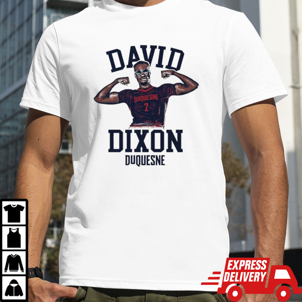 David Dixon Duquesne Dukes basketball cartoon shirt