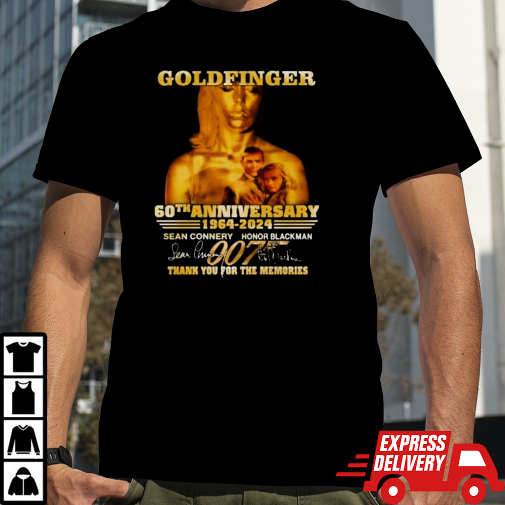 Goldfinger 60th Anniversary 1964-2024 Thank You For The Memories Signature T-shirt