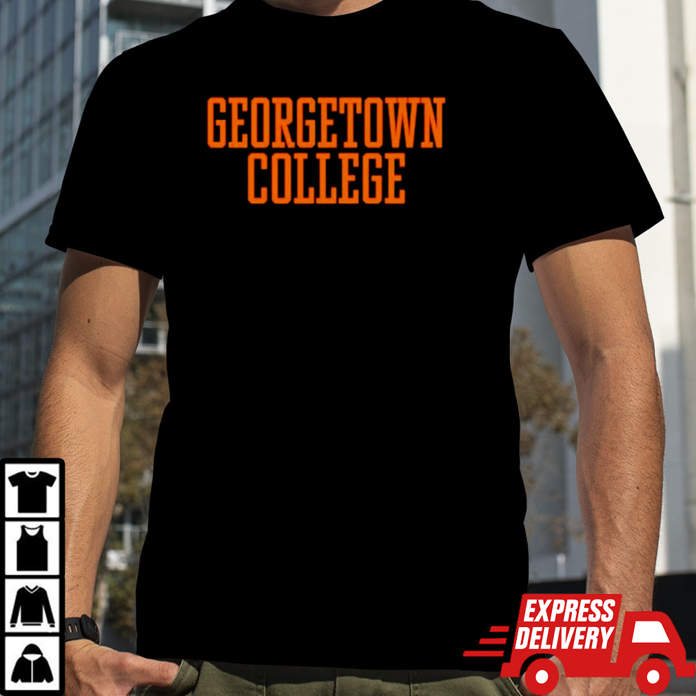 Matt Jones wearing georgetown college shirt