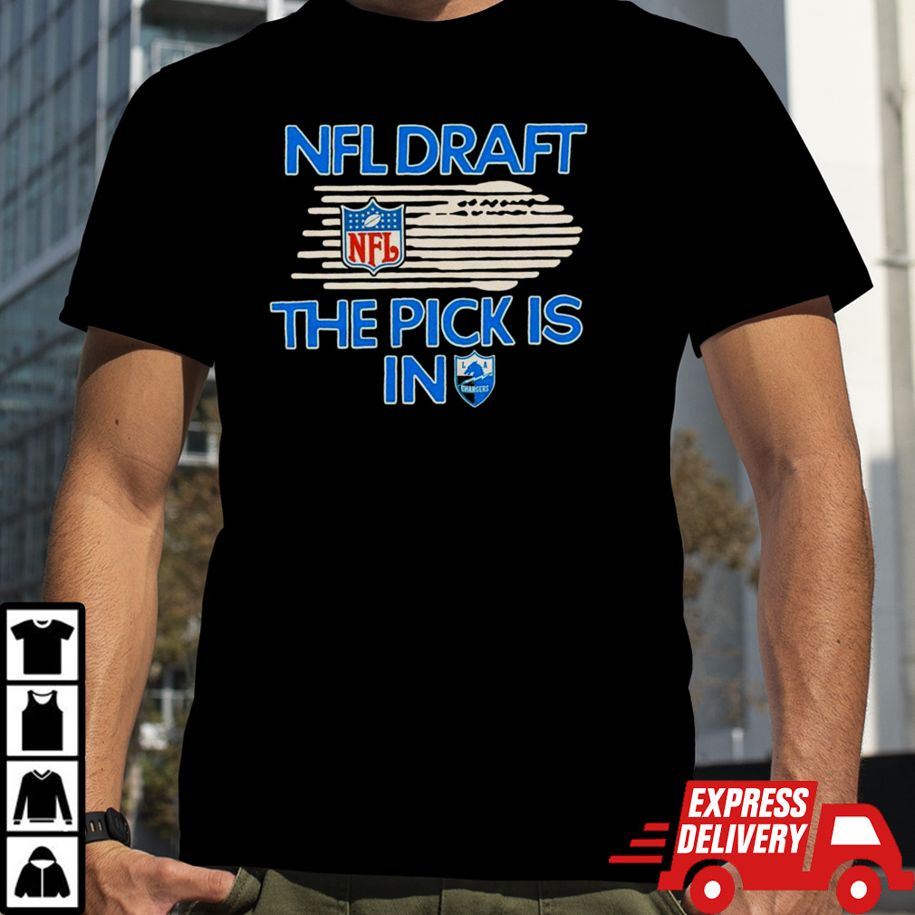 NFL draft the pick is in LA Chargers shirt