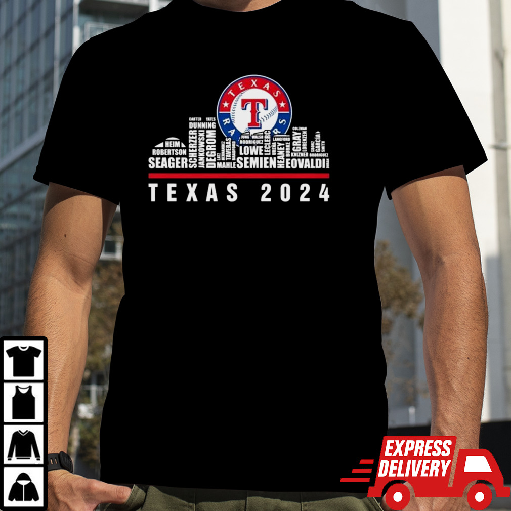 Texas Rangers 2024 City Horizon Skyline Shirt