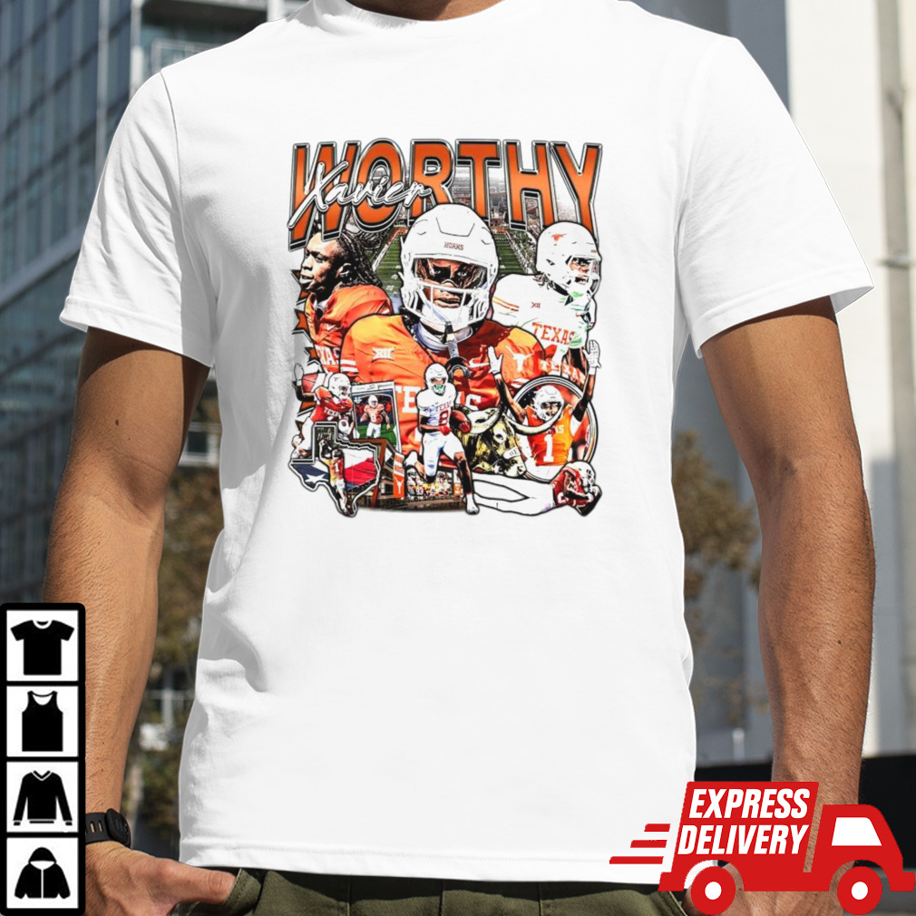 Xavier Worthy Texas Longhorns vintage shirt