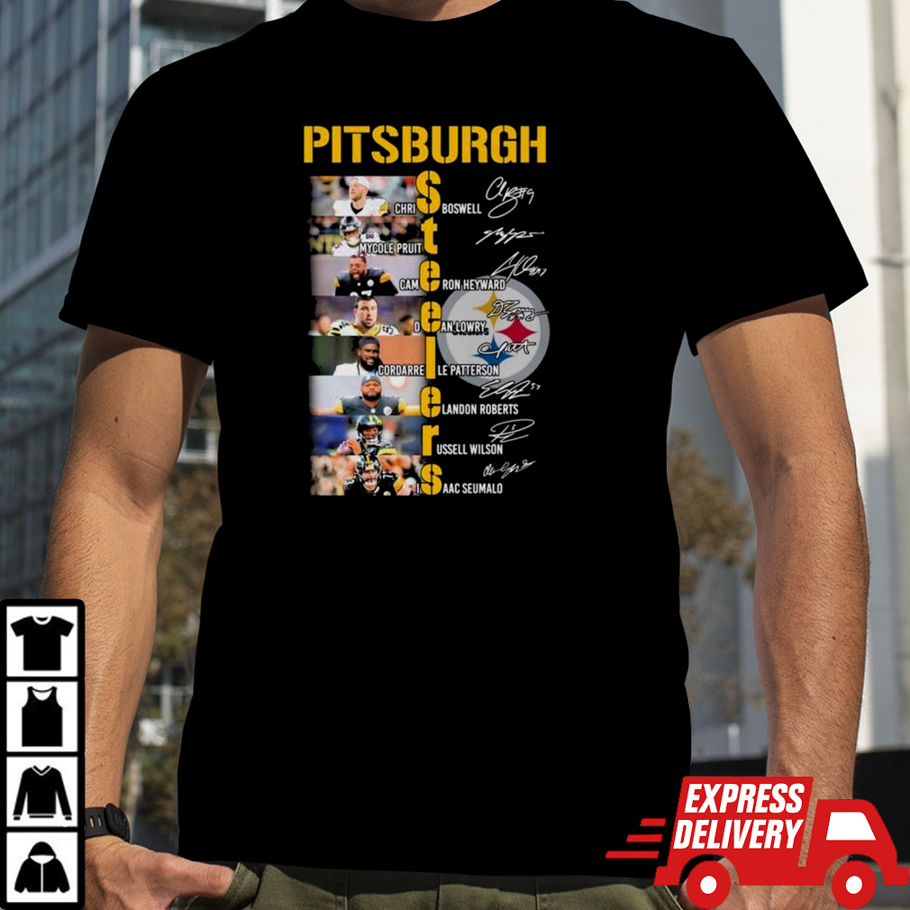 2024 Pittsburgh Steelers Team Players Signatures shirt