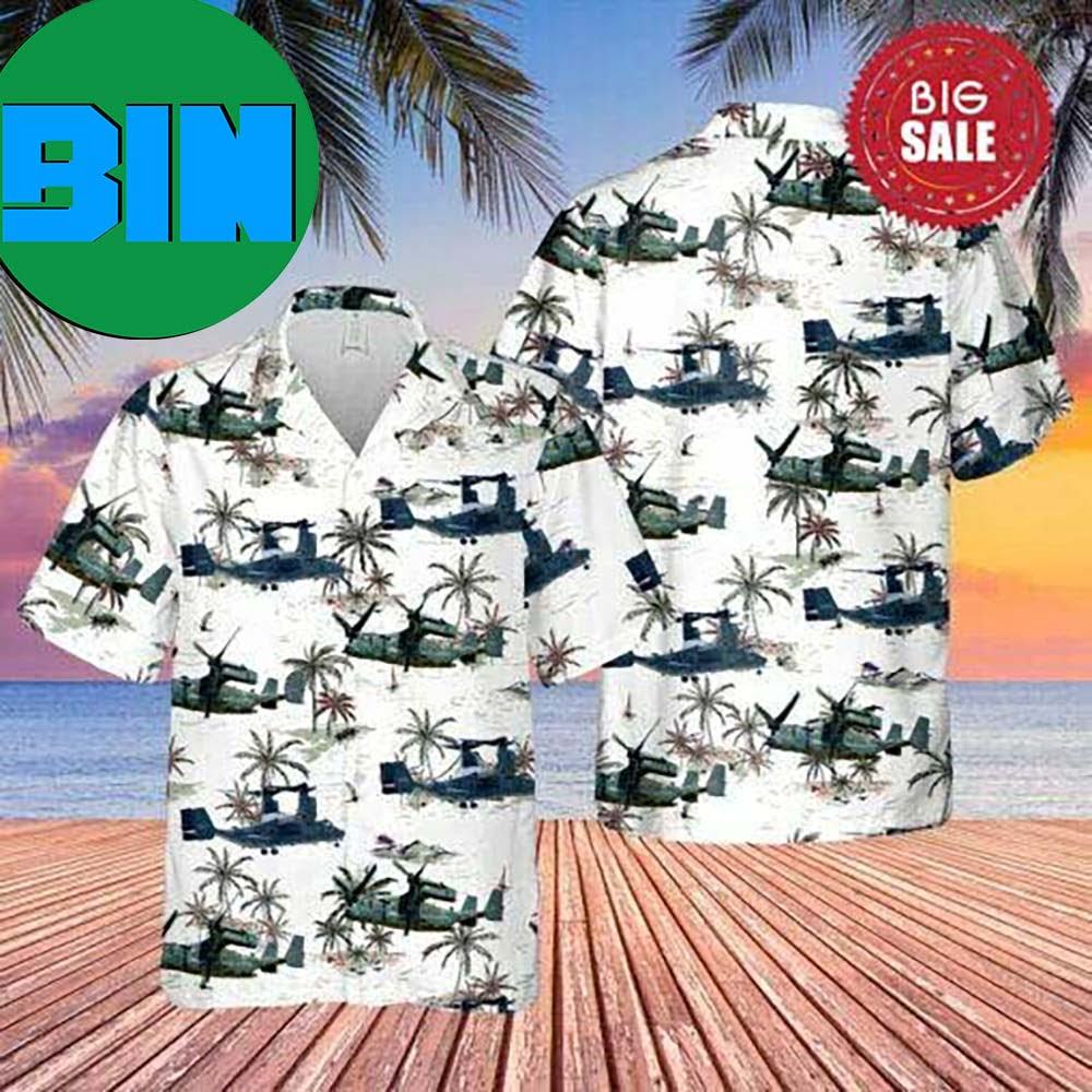 AF04 - US Air Force Bell Boeing Osprey Hawaiian Hawaii Shirt