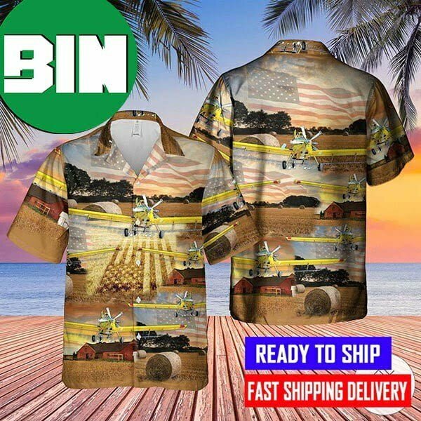 Agricultural Aircraft Hawaiian Shirt