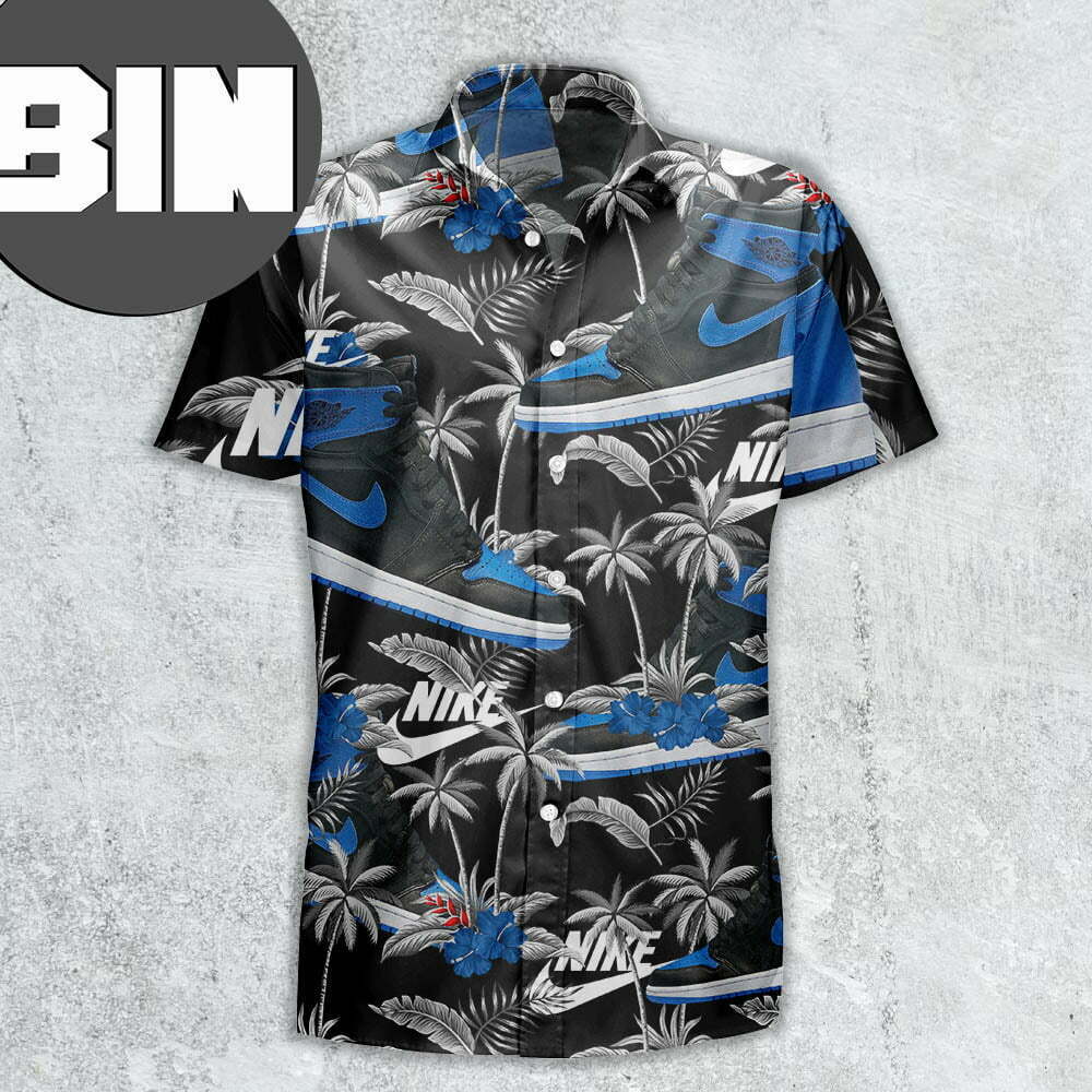 Air Jordan 1 High Reimagined Royal Sneaker Hawaiian Shirt