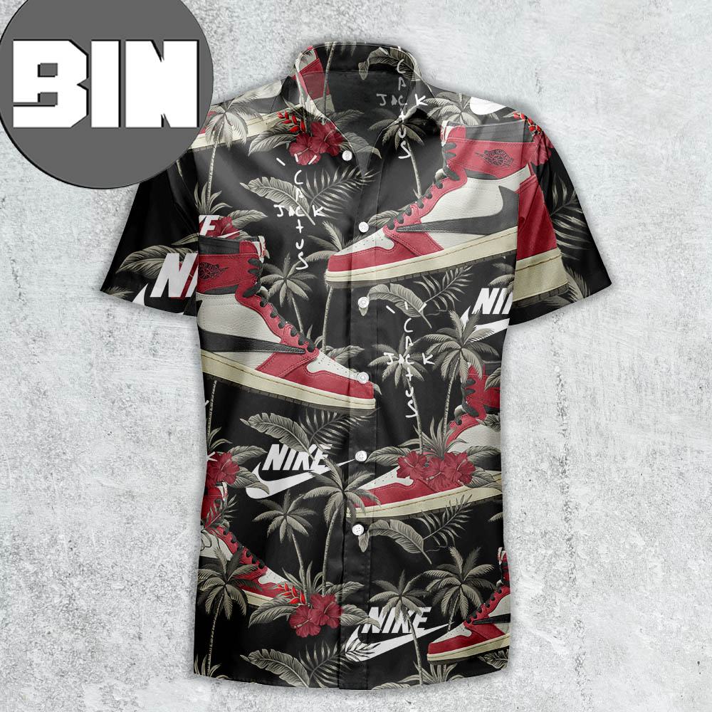 Air Jordan 1 High X Travis Scott Chicago Sneaker Hawaiian Shirt