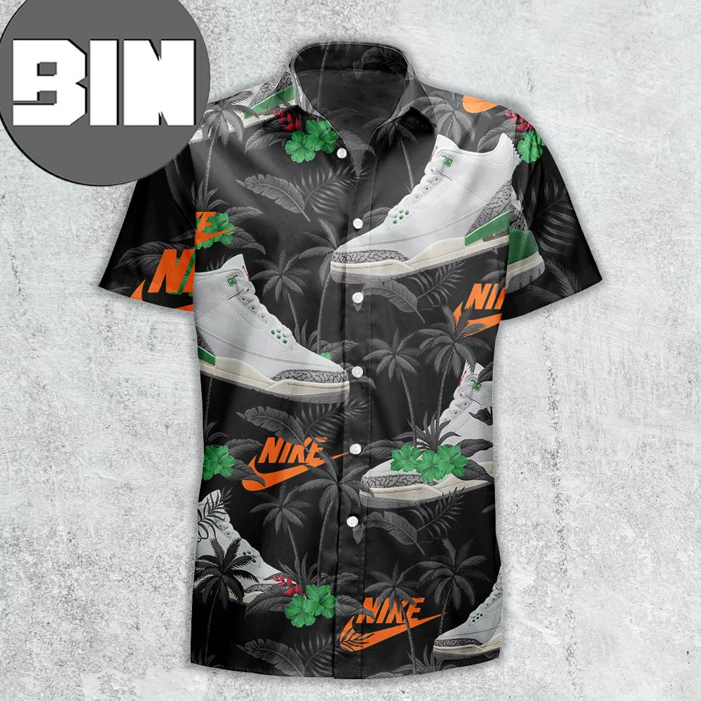 Air Jordan 3 Lucky Green Sneaker Hawaiian Shirt