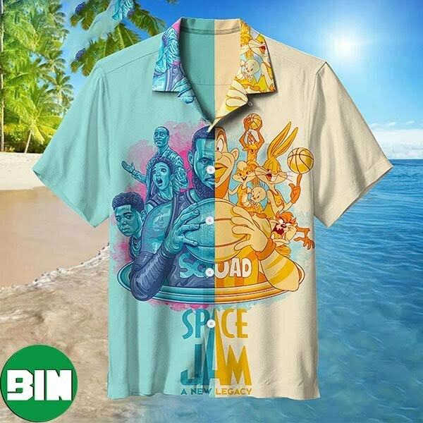 Air Slam Dunk LeBron James Mah Squad Aloha Hawaiian Shirt