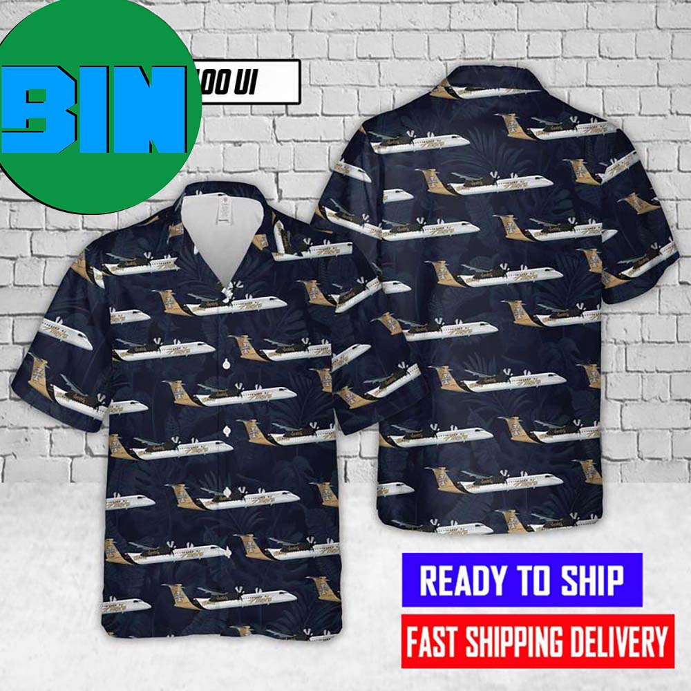 Alaska Airlines Q400 UI Pattern Hawaiian Shirt 9754