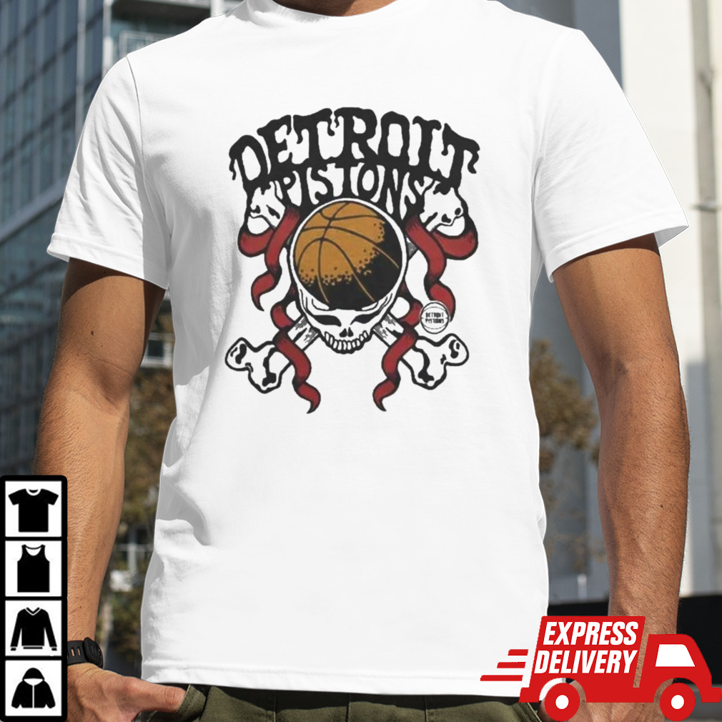 Grateful Dead x Pistons Skull 2024 Shirt