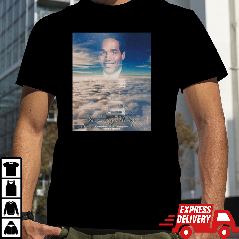 In Loving Memory Orenthal Oj Simpson 1947-2024 T-shirt