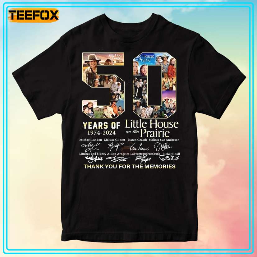 Little House On The Prairie 50 Years Anniversary 1974-2024 T-Shirt