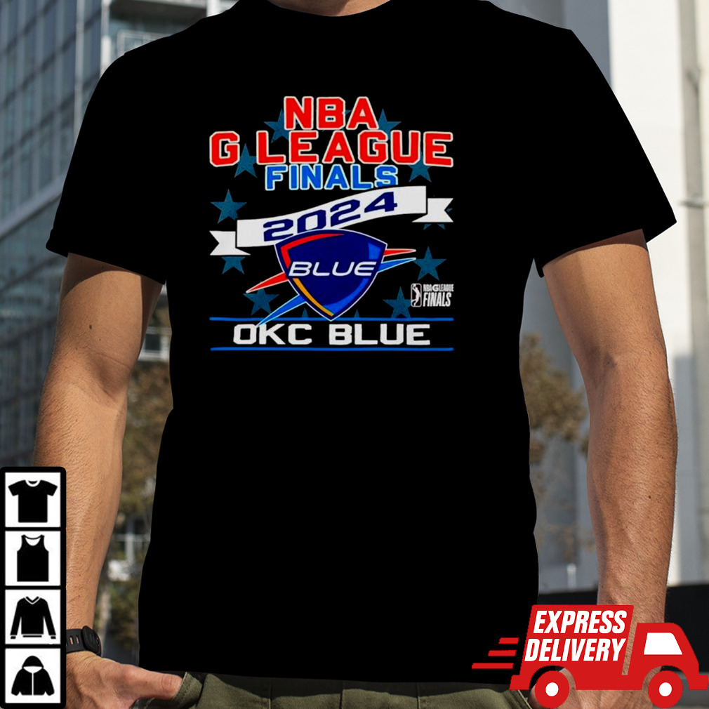 NBA G league finals 2024 OKC blue shirt