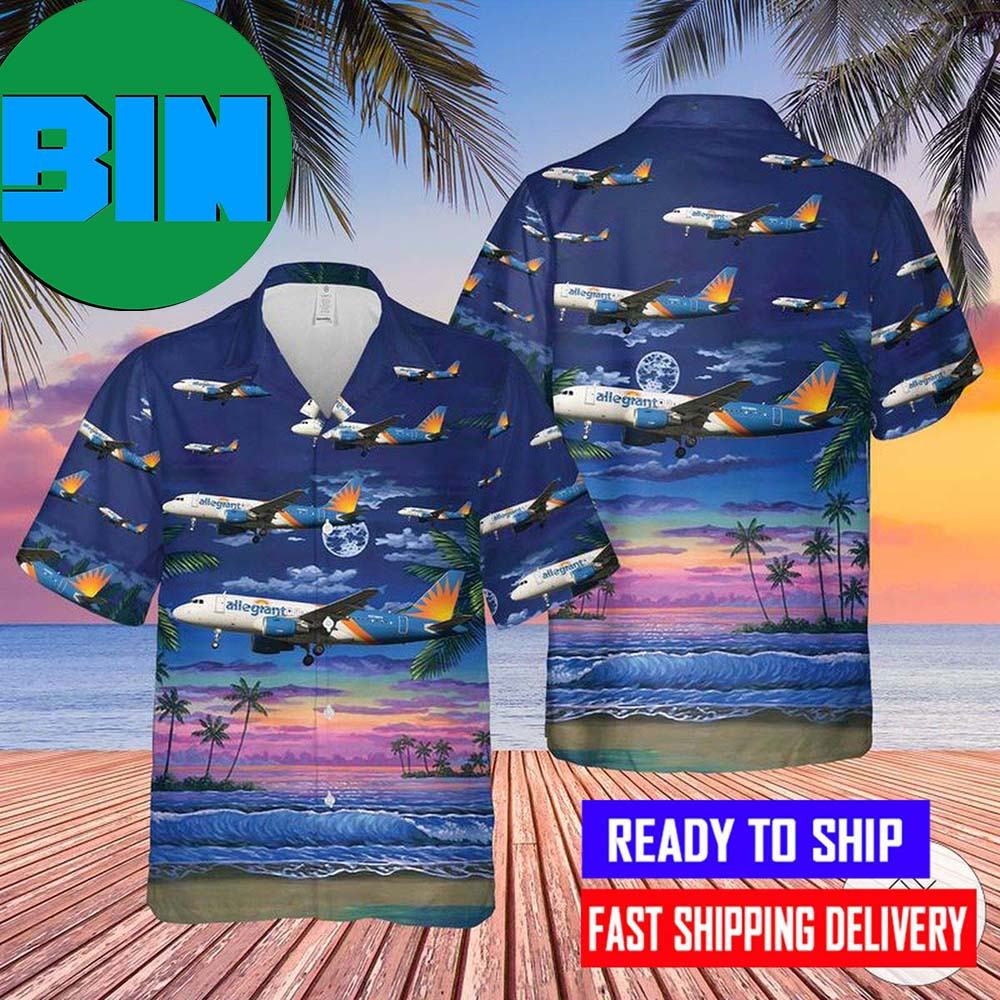 Allegiant Air Airbus A319-111 Hawaiian Shirt 5731