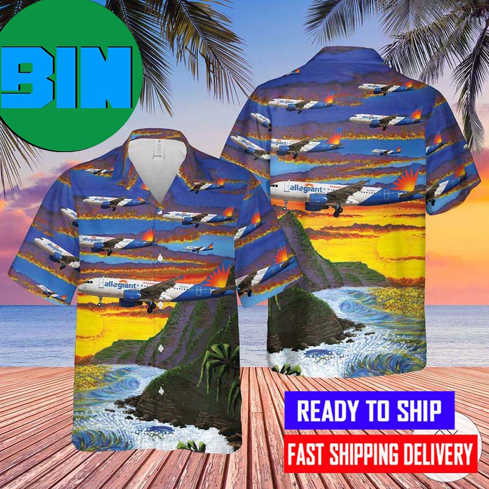 Allegiant Air Airbus A319-112 Hawaiian Shirt 8416