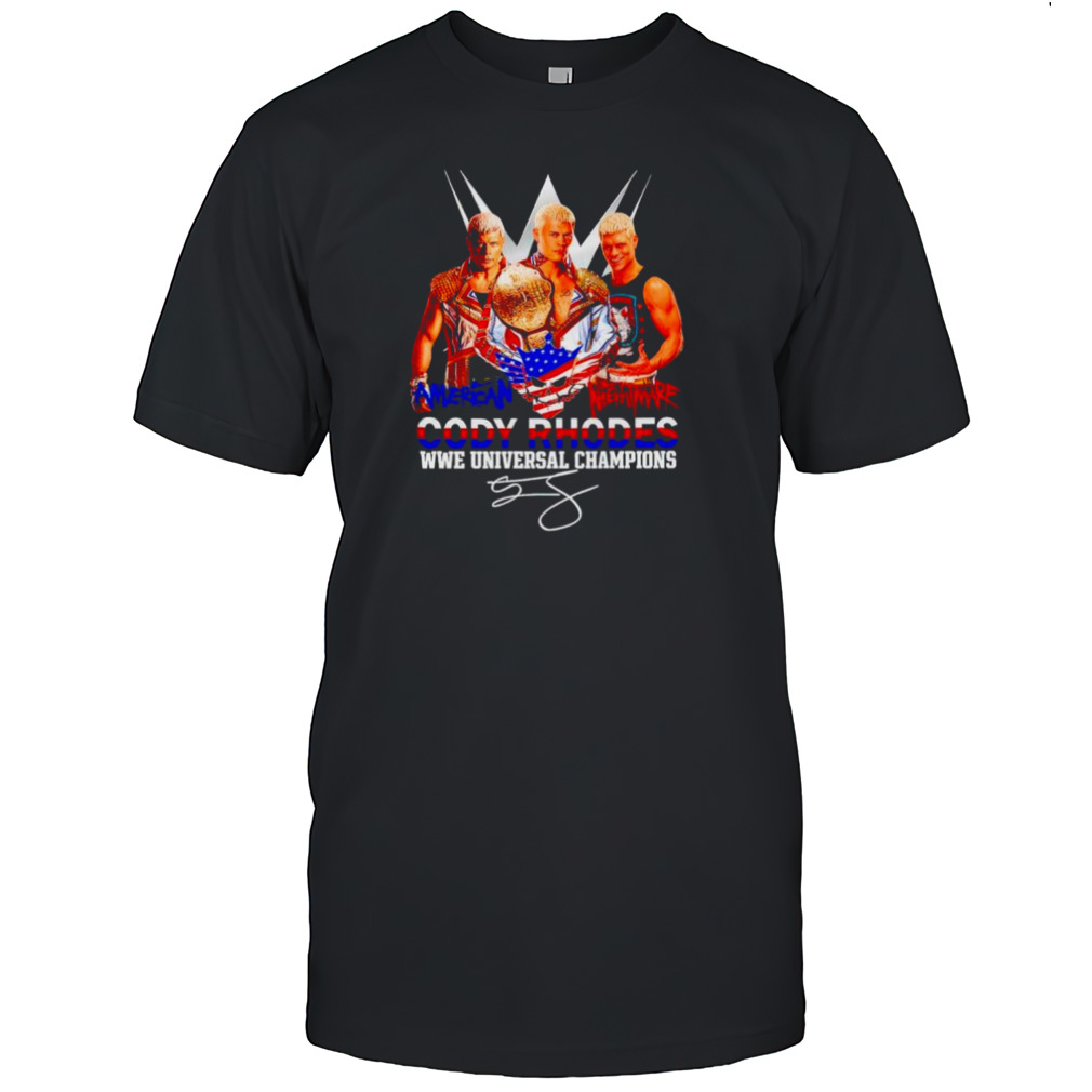 Cody Rhodes WWE universal champions American Nightmare signature shirt