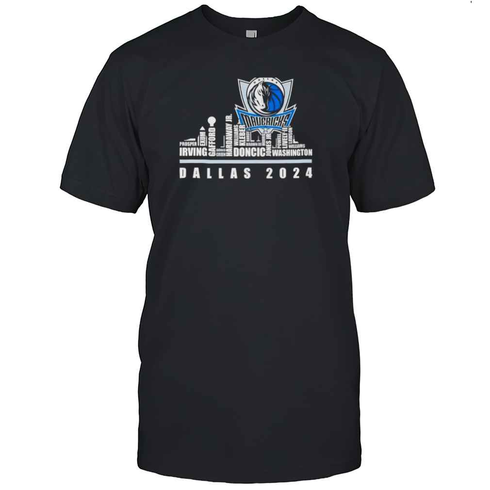 Dallas Mavericks City Horizon team player name 2024 shirt