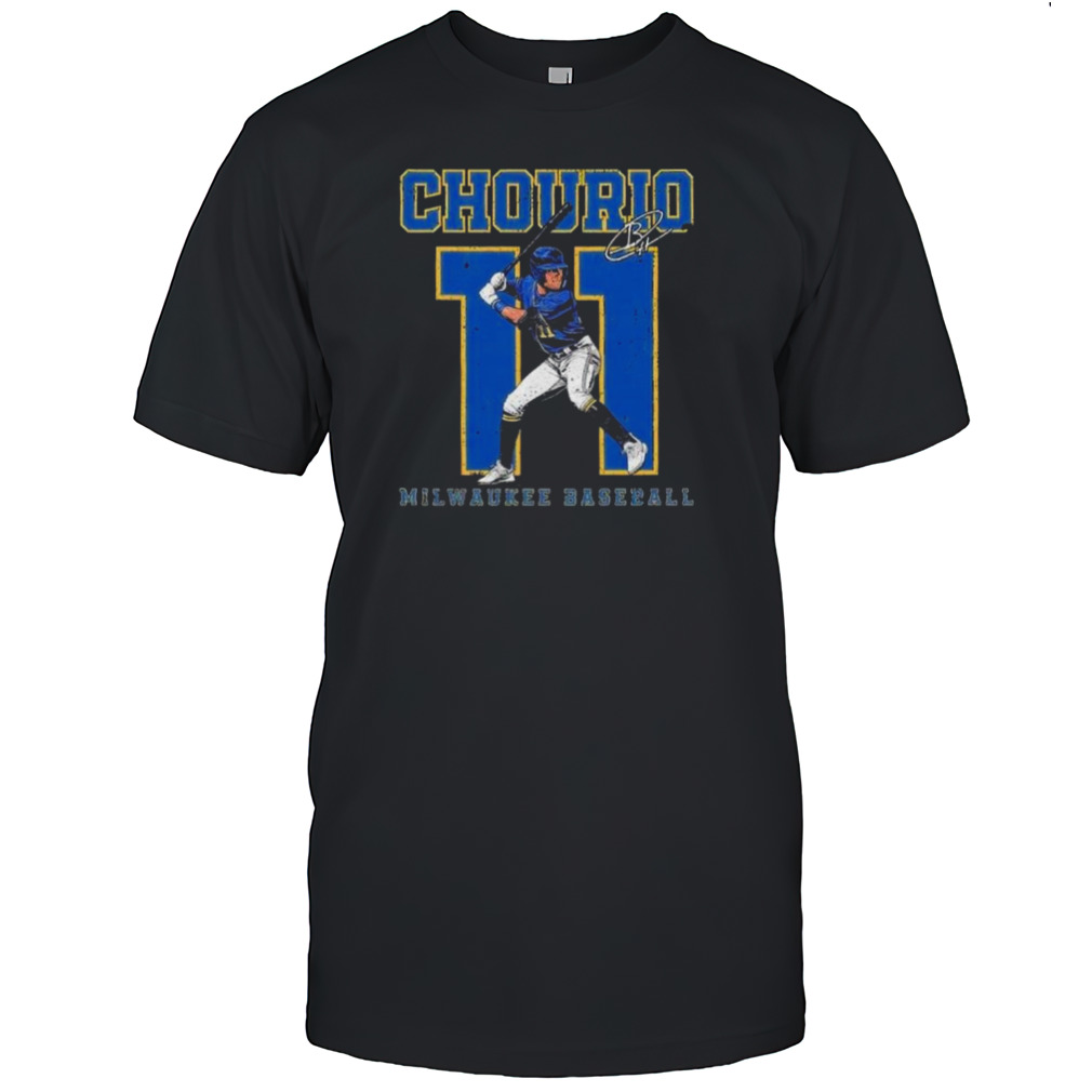 Jackson Chourio #11 Milwaukee Brewers Baseball Signature Shirt
