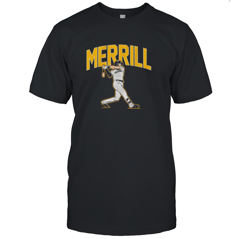 Jackson Merrill San Diego Padres slugger swing shirt