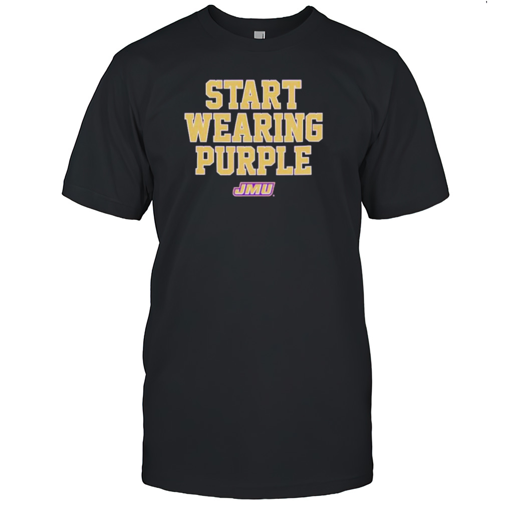 James Madison Dukes Start Wearing Purple shirt