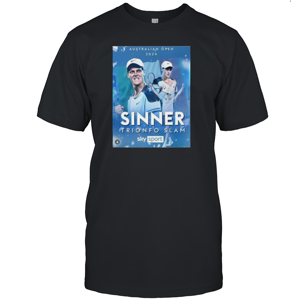 Jannik Sinner Proved Australian Open 2024 Winner Continues To Be King In Italy T-shirt