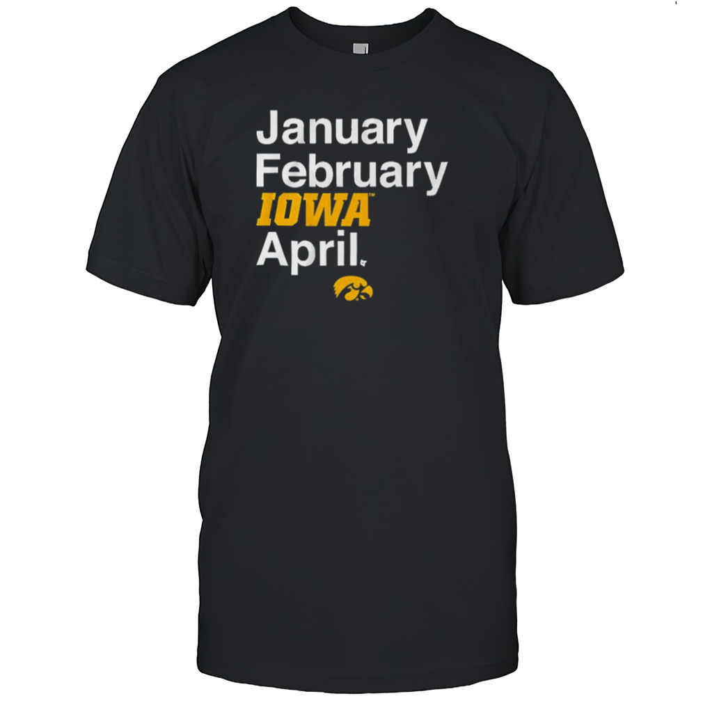 January February Iowa Women’s Basketball April Shirt