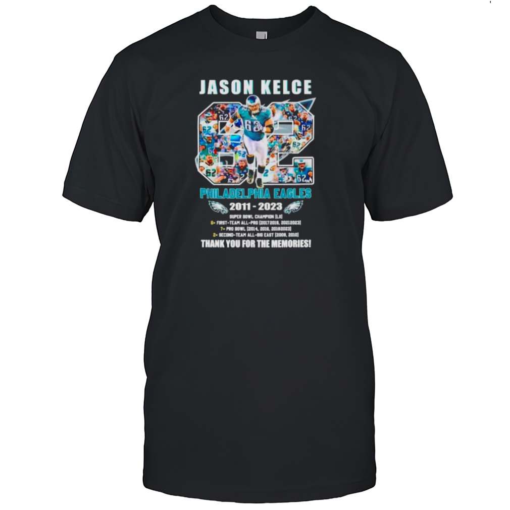 Jason Kelce Philadelphia Eagles 2011-2023 Signature Memories Shirt
