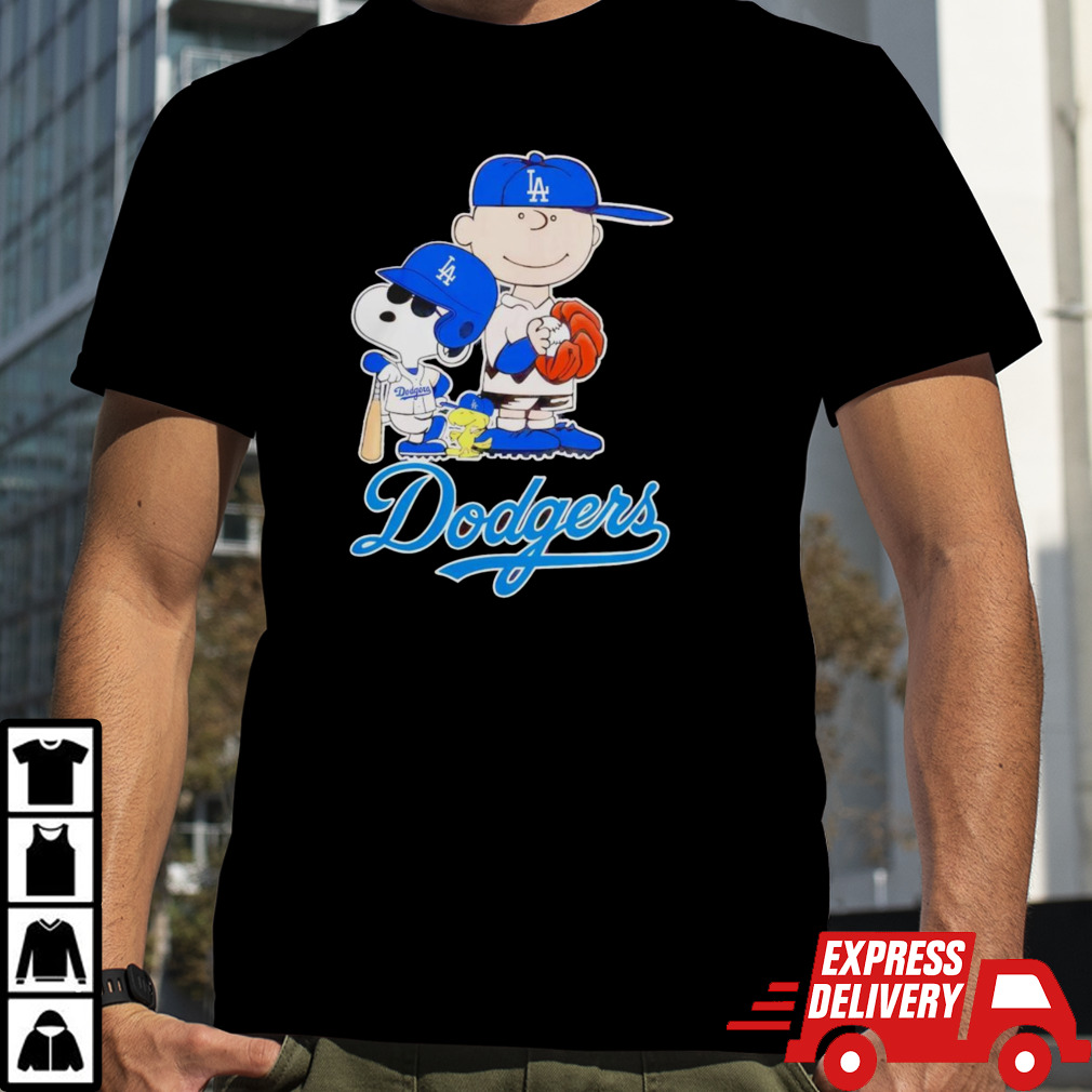 Los Angeles Dodgers Peanuts Characters Baseball 2024 Shirt