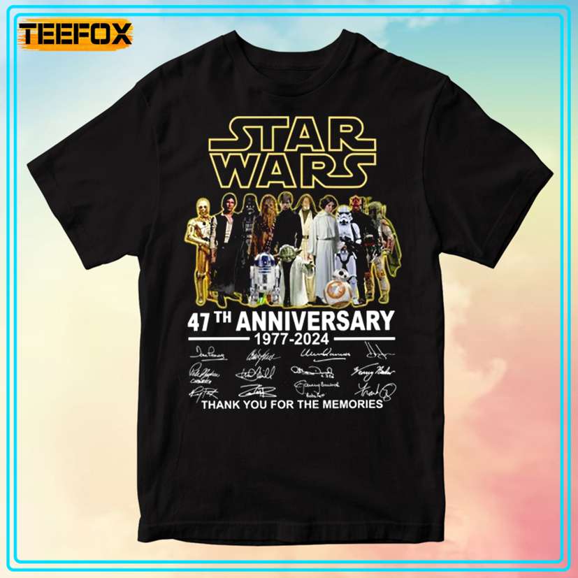 Star Wars 47th Anniversary 1977-2024 T-Shirt