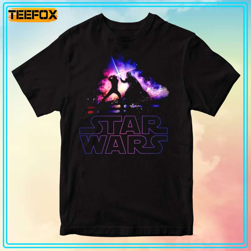 Star Wars Crossing Sabers Duel Black Short-Sleeve T-Shirt