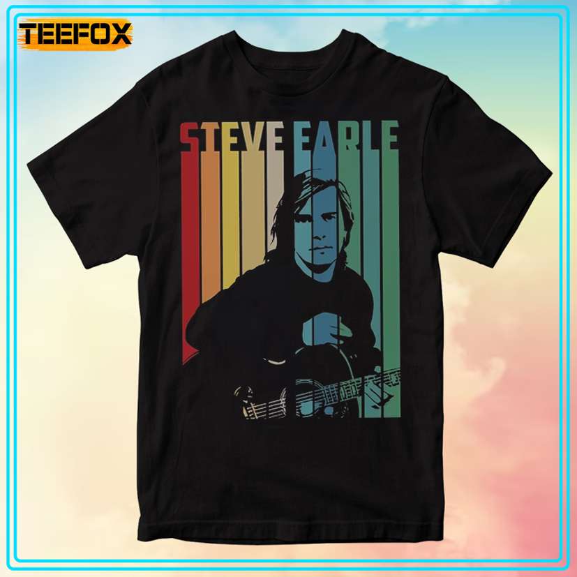 Steve Earle Guitar Retro T-Shirt