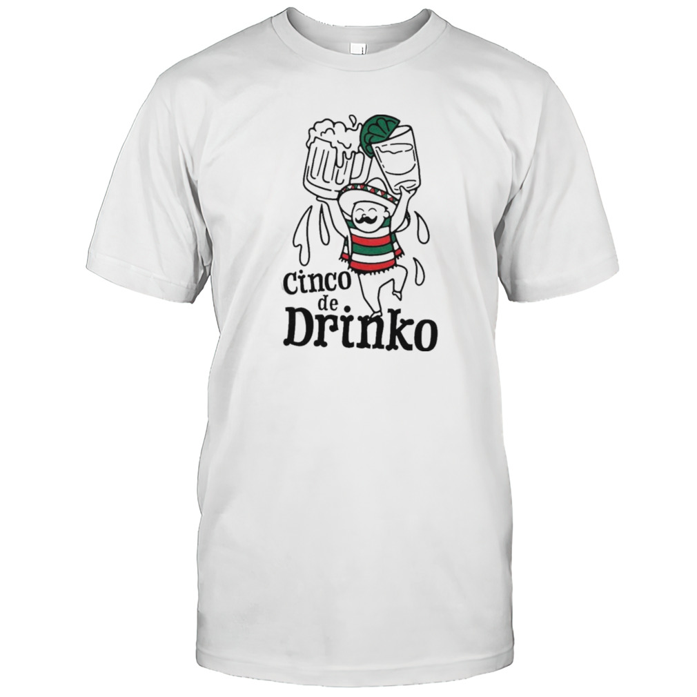 Cinco De Drinko Illustration T-shirt