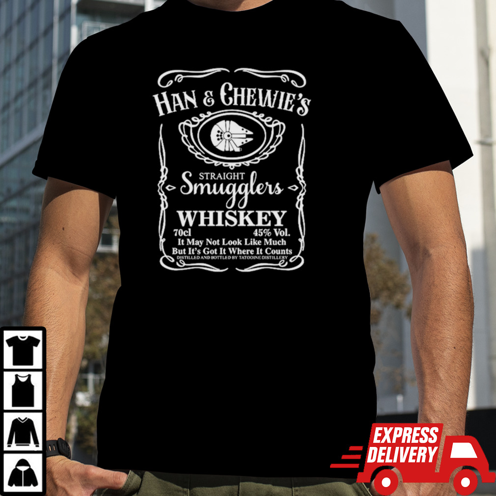 Han and chewie’s straight smugglers whiskey shirt