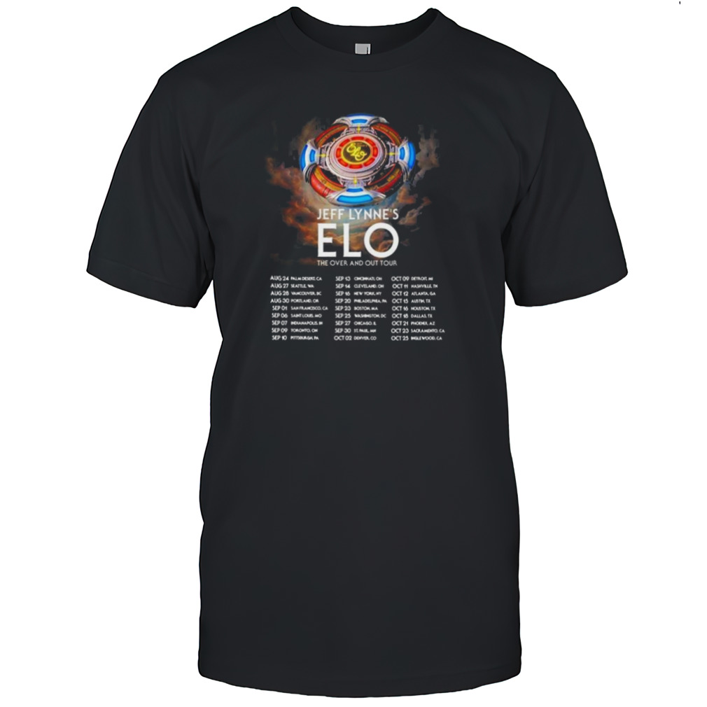 Jeff Lynne’s Electric Light Orchestra The Over And Our Tour 2024 Performance Schedule T-shirt