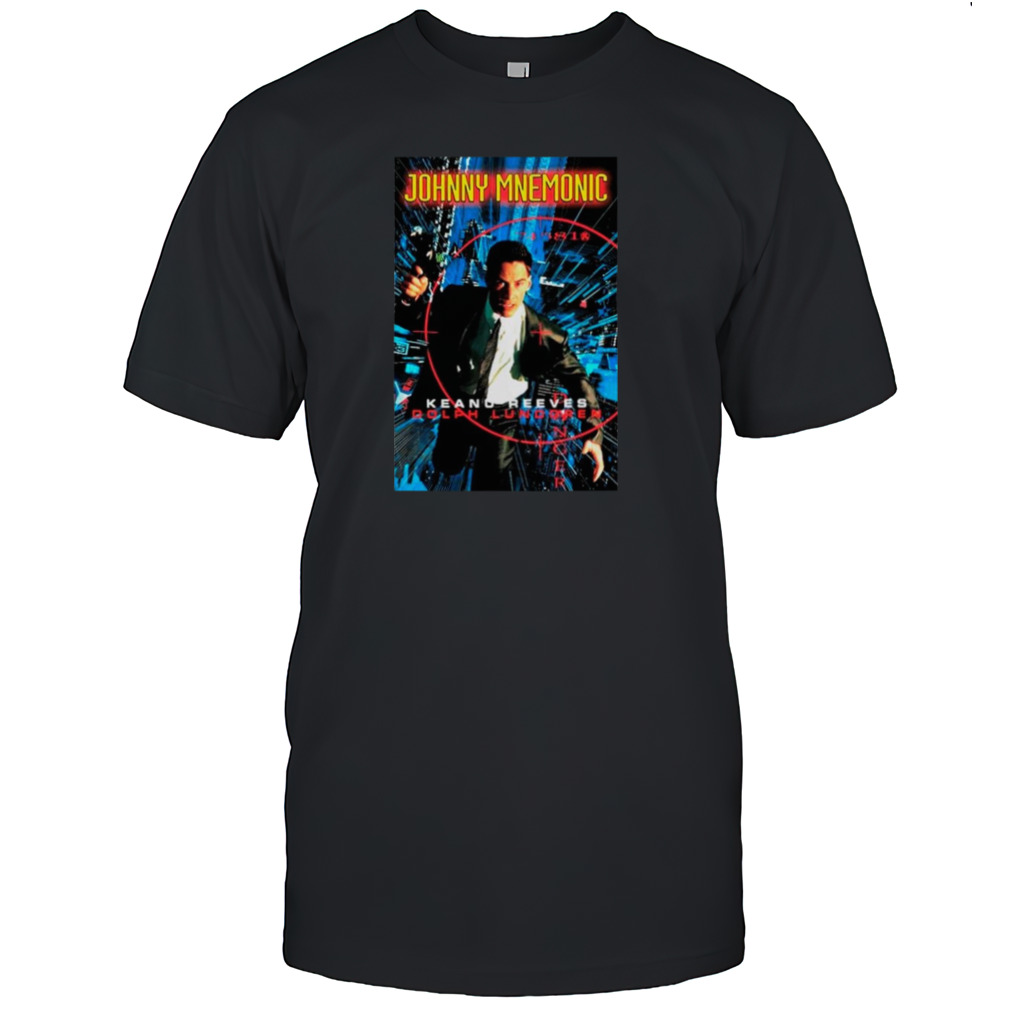 Johnny Mnemonic Keanu Reeves Dolph Lundgren poster shirt