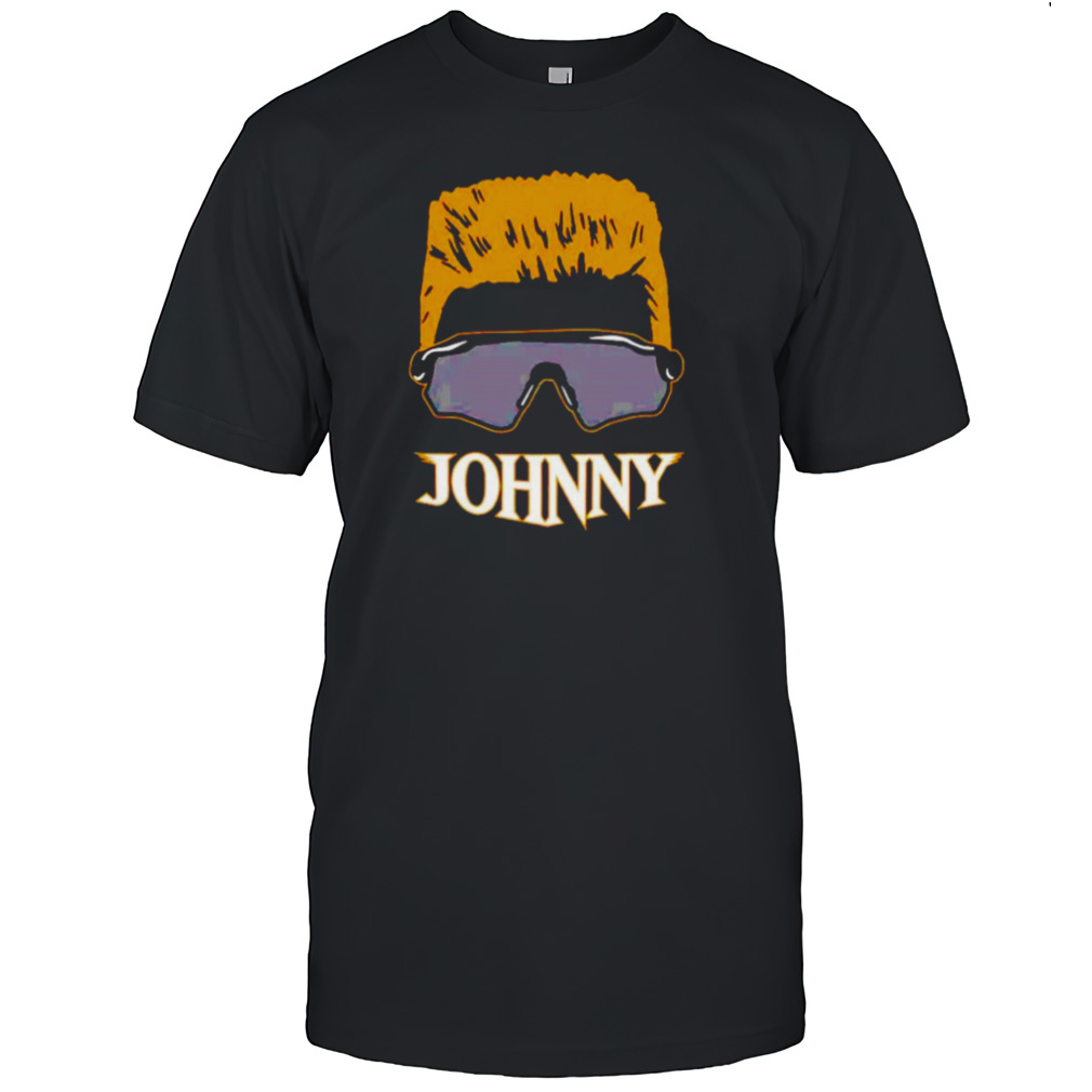 Johnny Oakley head sunglasses shirt
