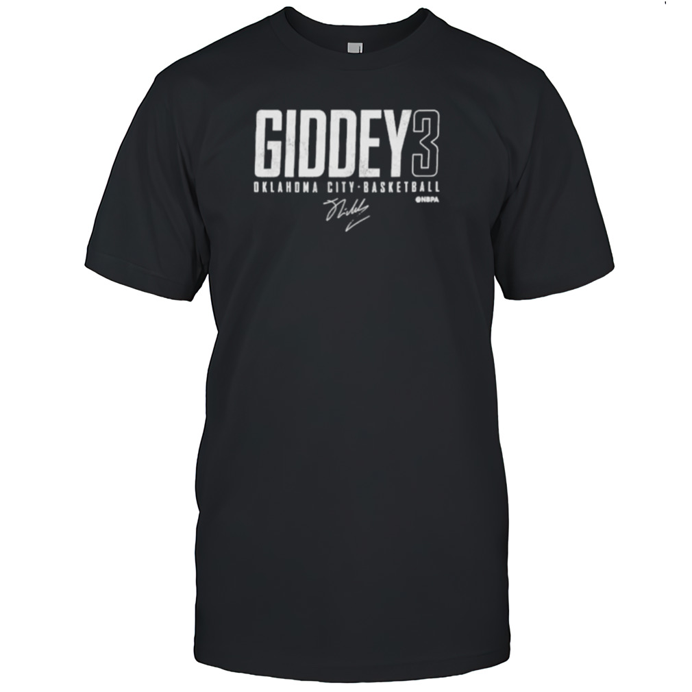 Josh Giddey 3 Oklahoma City elite basketball signature shirt