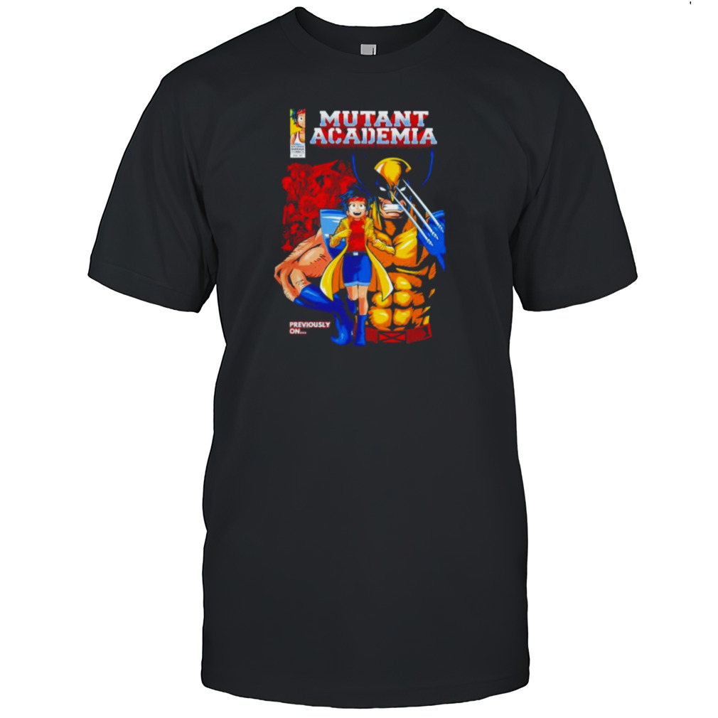 Jubilee and Wolverine Mutant Academia shirt