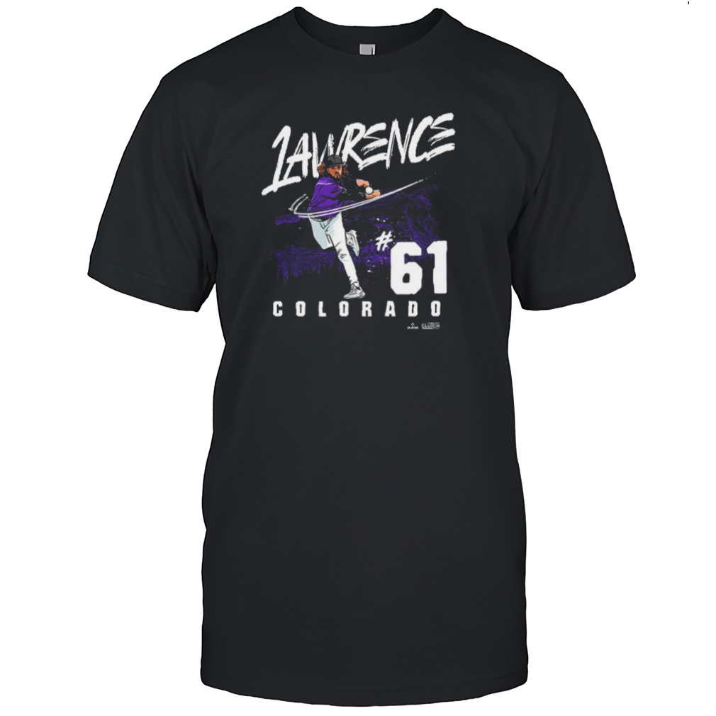 Justin Lawrence 61 Colorado Rookies Baseball Mlb Relentless Spirit Grunge T-shirt