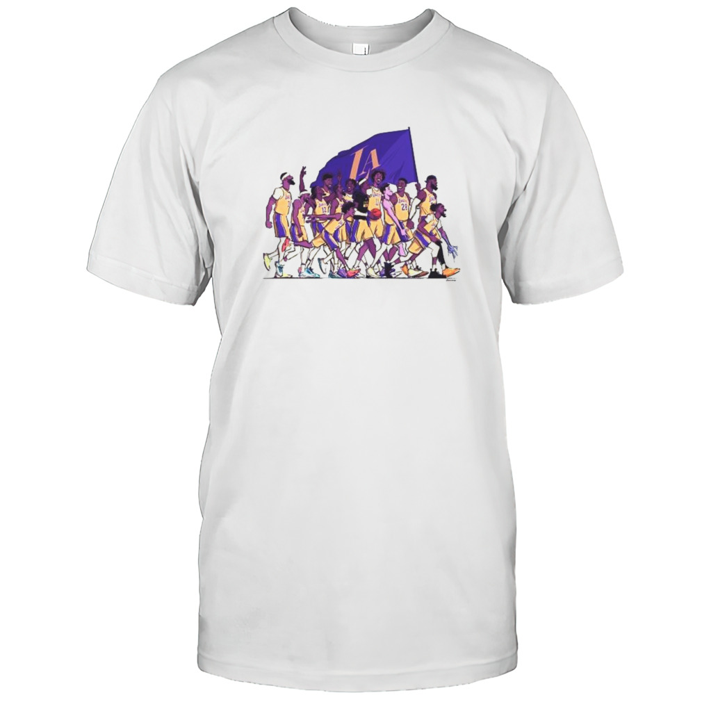 Los Angeles Lakers Lockstep Cartoon Shirt