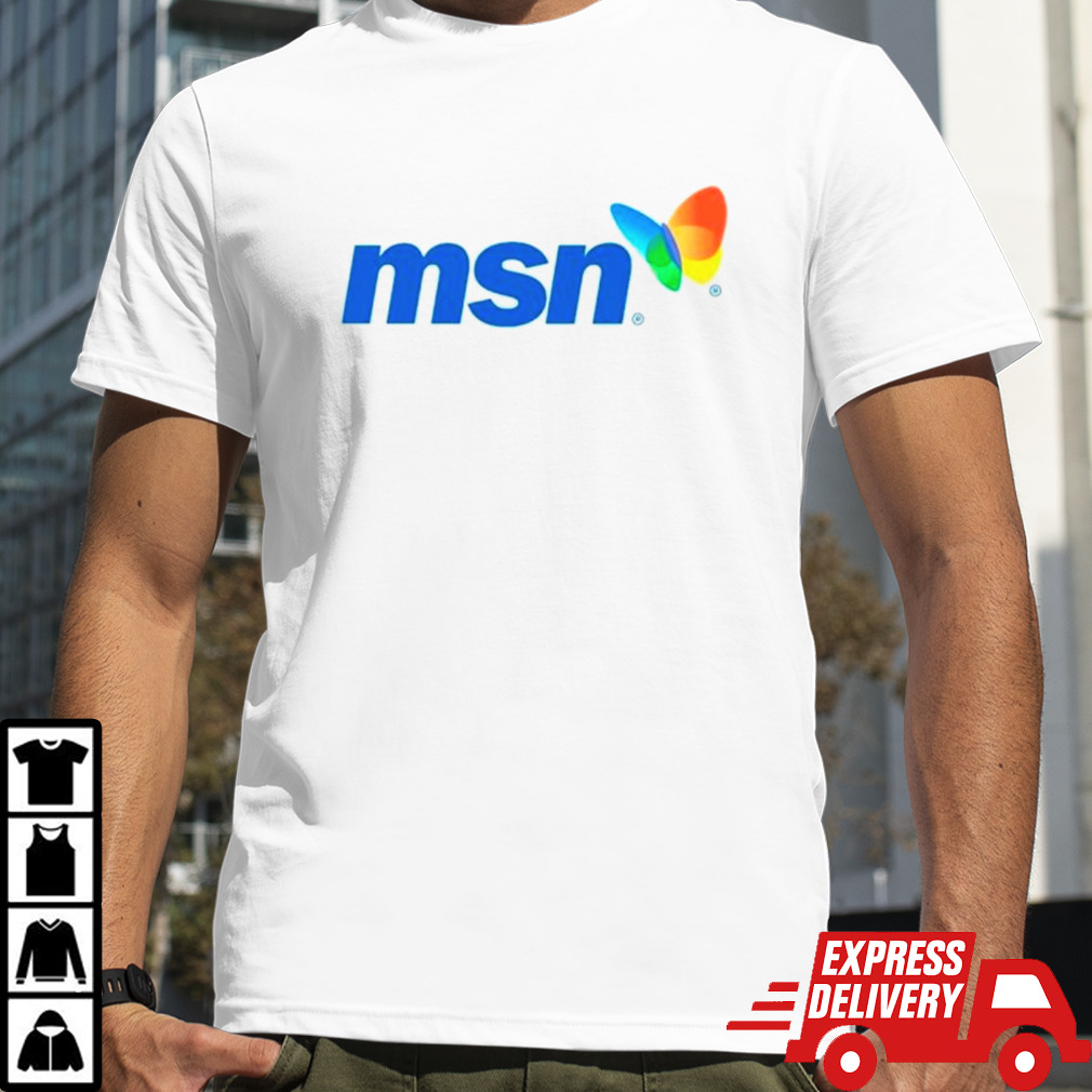 MSN butterfly logo shirt