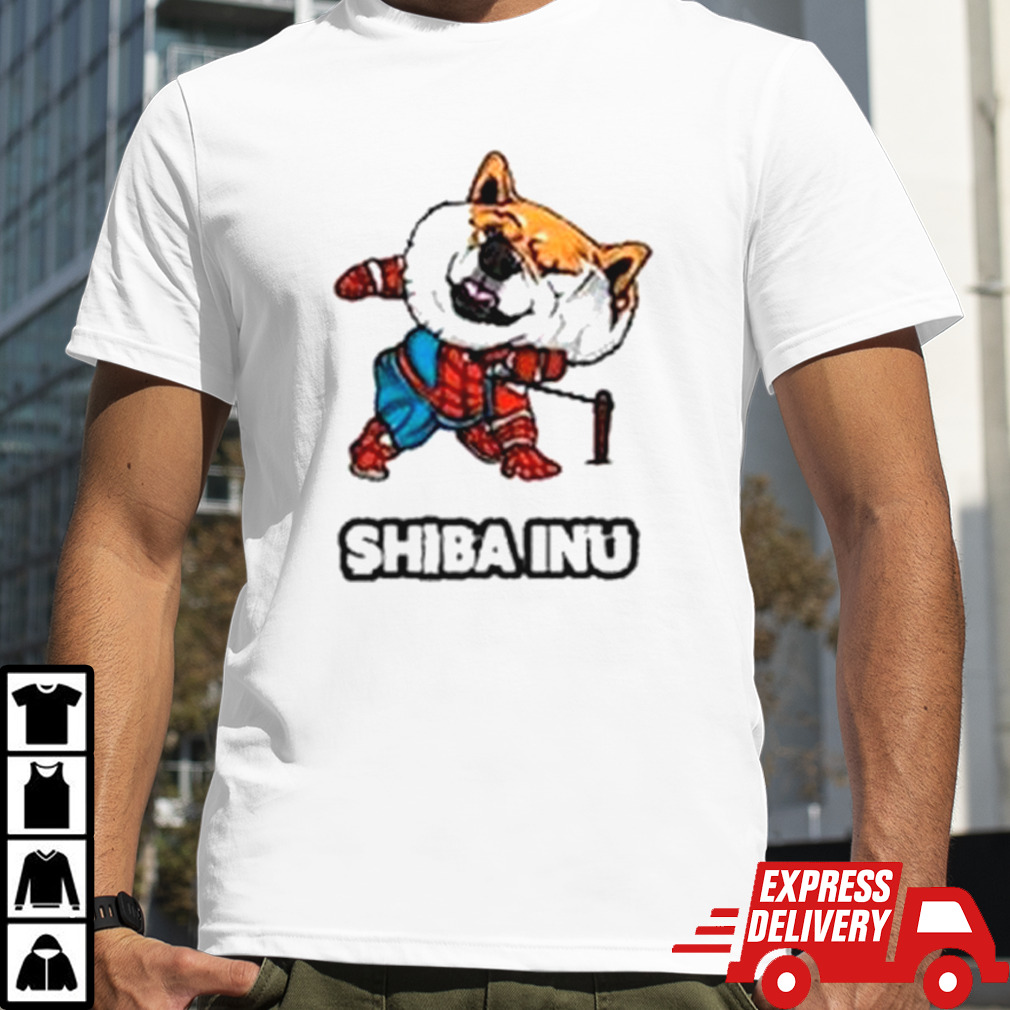 Spiderman Shiba Inu shirt