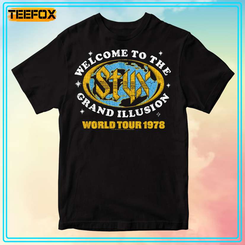 Styx Grand Illusion World Tour 1978 T-Shirt