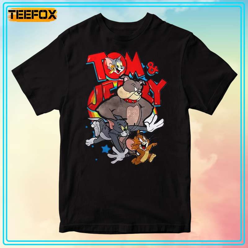 Tom And Jerry And Spike Short-Sleeve T-Shirt