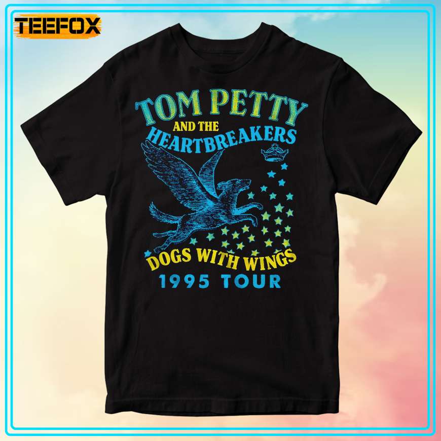 Tom Petty And The Heartbreakers Dogs With Wings 1995 Tour T-Shirt